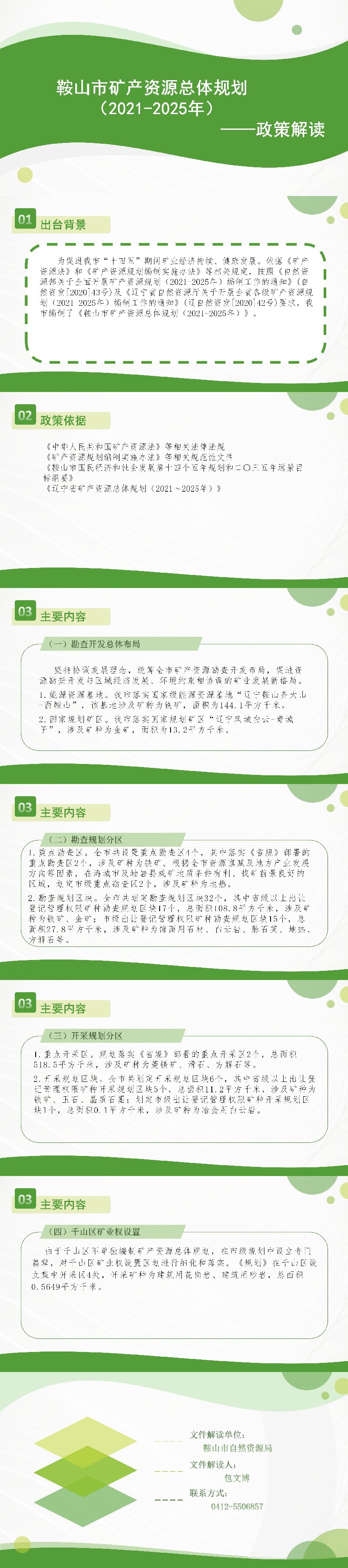 鞍自然资发〔2023〕1号 关于发布实施《鞍山市矿产资源总体规划（2021-2025年）》的通知解读.jpg